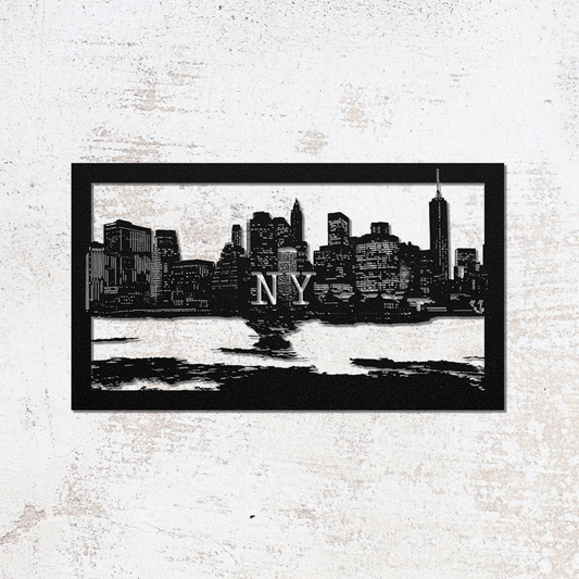 New York Cityscape Metal Art