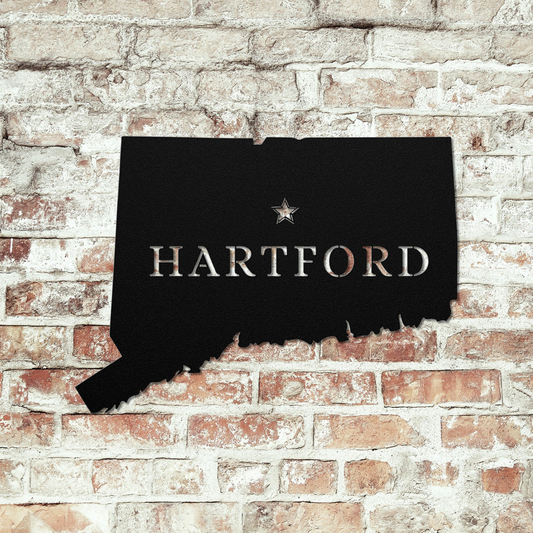 Connecticut Metal Wall Art Custom