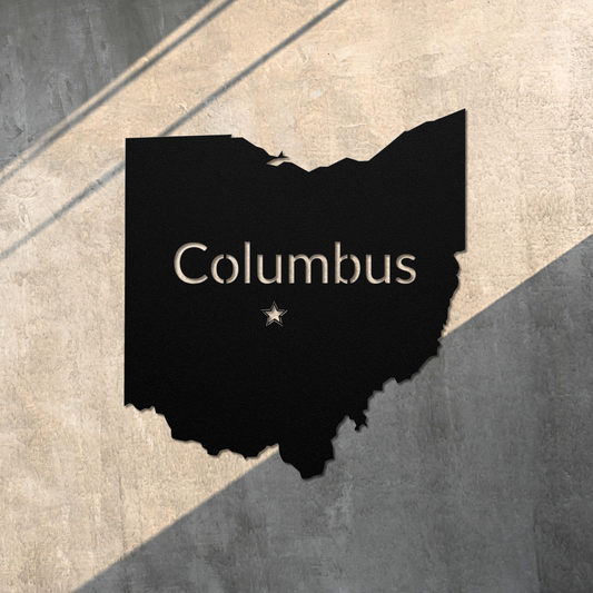 Columbus Ohio Custom Metal Sign