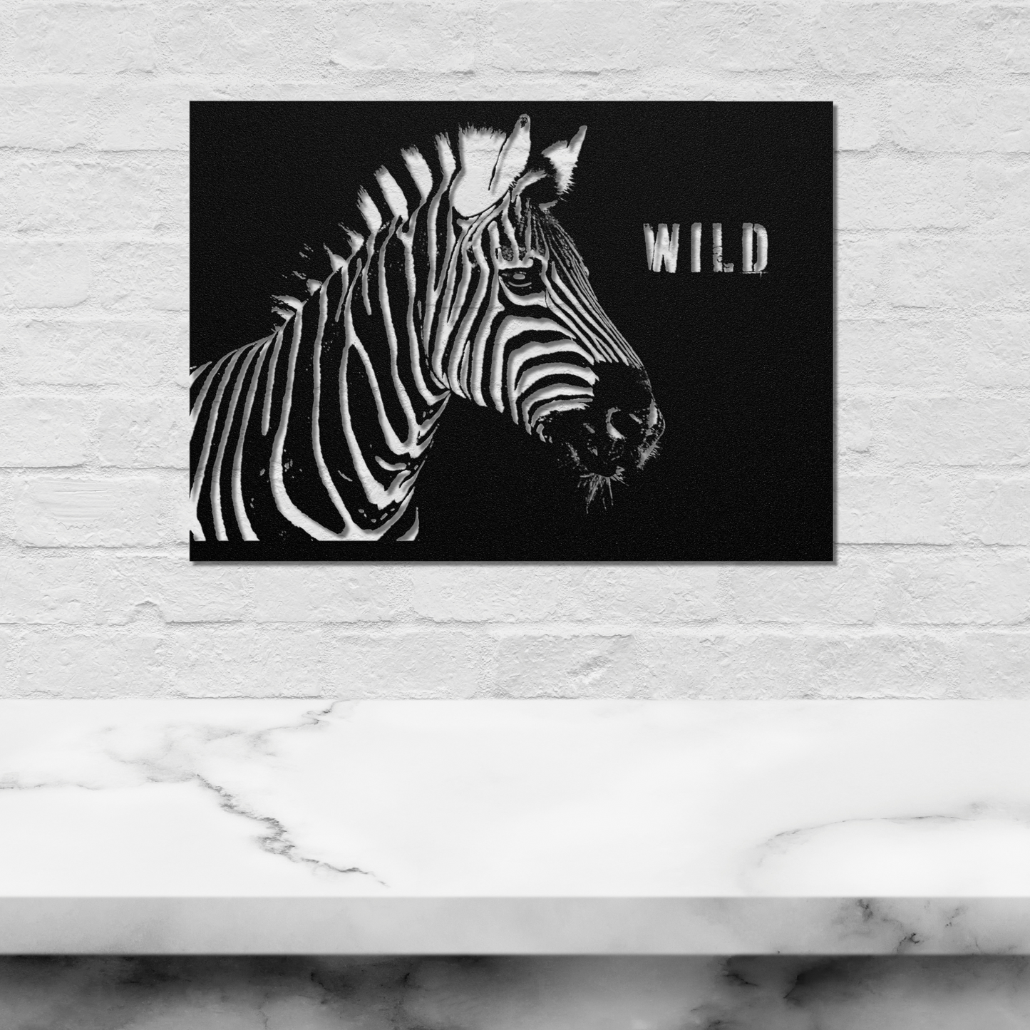 Zebra Metal Art