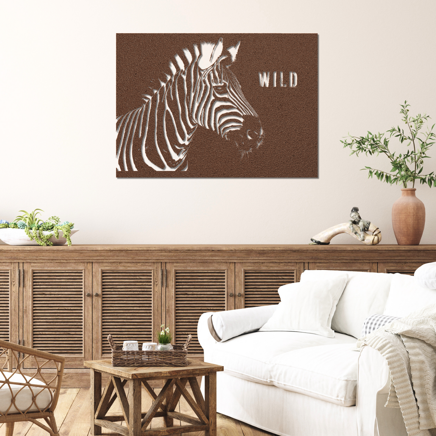 Zebra Metal Art